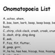 Onomatopoeia Worksheet Screenshot